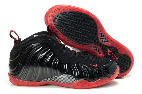 Mens Air Foamposite One Black Grey Red France
